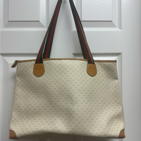 RARE Gucci Vintage East/West Tote Bag - Picture 3 of 8
